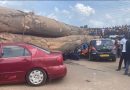JUST IN: Chaos as Timber truck causes havoc, crushes cars at Bogoso– [Photos & Video]